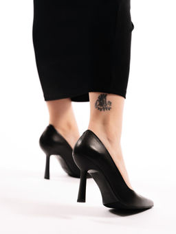 Туфли кожаные черные на кожаной подкладке (Новый год)