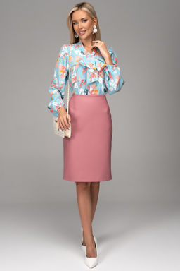 Юбка Лима (экокожа/розовый) - Эльза фото 17