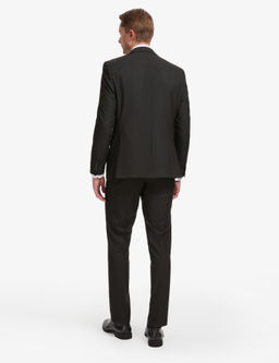 Siyah Slim Fit Tak_m Elbise