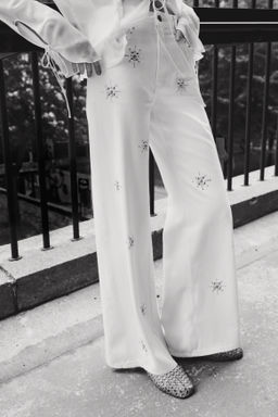 Wide Ultra High Jeans con remaches decorativos - H&m фото 6