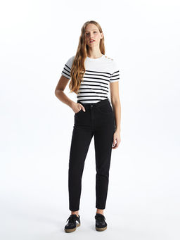 Mom Fit Kad?n Jean Pantolon