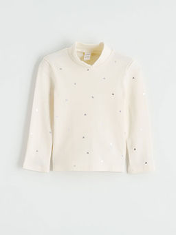 Bal?k?? Yaka Desenli K?z ?ocuk Ti??rt