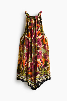 Vestido pa?uelo estampado