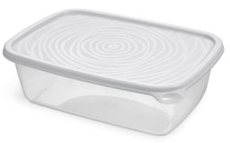 Цена за 2 шт. Контейнер прямоугольный "Романо" 1,6л светло-серый С852СЕР