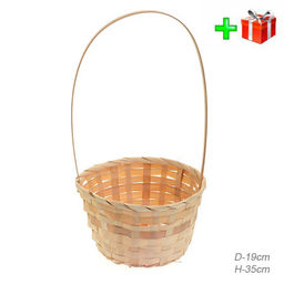 Корзина плетеная 19х35см / 1429 /уп 256/ - Галеонтрейд фото 3