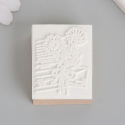 Печать дерево, резина «Письмо с маргаритками», 5×4×2.5 см