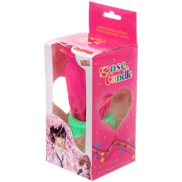 Цена за 5 шт. Свеча для торта раскрывающийся цветок "Роза" (8 свечей), Розовый