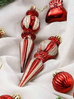 Ёлочные игрушки Зима в подарках, 60 шт., красный - Зимнее волшебство фото 14