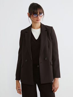 Krep Kad?n Blazer Ceket