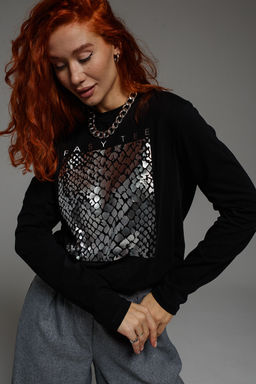 8519/1 Футболка с длинным рукавом женская