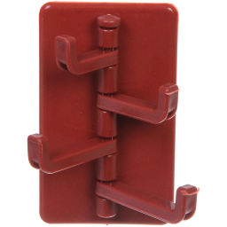 Цена за 10 шт. Крючок настенный многофункциональный на липкой основе "ИДЕЯДОМА", цвет марсала, нагрузка 3кг/9*5,5см (пакет с подвесом)