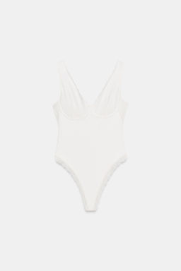 BODY COMBINADO ENCAJE / Blanco roto