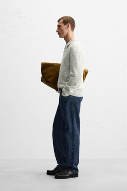 TEXTURED KNIT POLO SHIRT - Zara фото 4