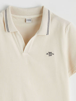 Polo Yaka Nak??l? Erkek ?ocuk Ti??rt