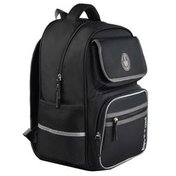 Рюкзак школьный арт.59257/ 10 СМАЙЛ (30х42,5х15,5 см, полиэстер, резиновая нашивка, шелкография в од