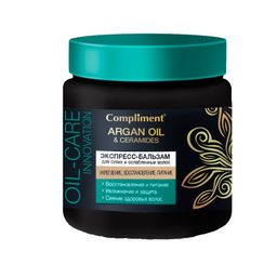 "Compliment" ARGAN OIL & CERAMIDES Бальзам-Экспресс д/сухих и ослаб.вол.(500мл).12 /875252/