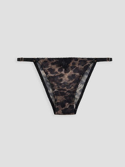Leopar Desenli Fantezi Brazilian K?lot