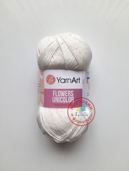 Фловерс однотонный (Flowers Unikolor) пряжа YarnArt 55%хлопок 45%акрил 5х50гр/200м Цвет:758 темно-зеленый