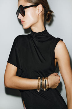 PACK 5 PULSERAS EL?STICAS COMBINADAS / Oro / Plata - Zara фото 2