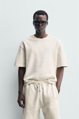 SUDADERA RELAXED FIT INTERLOCK / Blanco roto - Zara фото 2