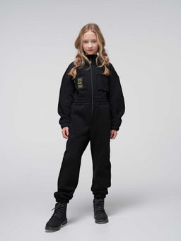 Комбинезон с нагрудными карманами Уголь 7+ - Bungly фото 5
