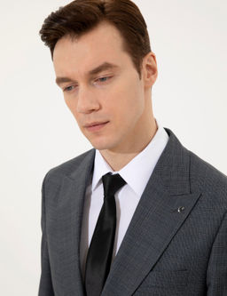 Siyah Slim Fit Tak_m Elbise - Cacharel фото 2