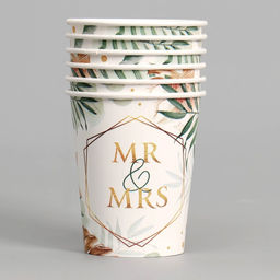 Стакан бумажный MR&MRS, набор 6 шт, 250 мл - Страна карнавалия фото 2