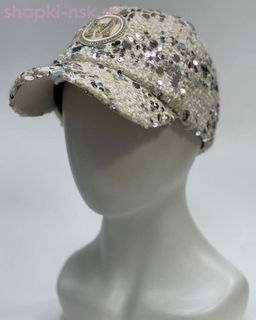 Шанелька пайетка МА мини Бейсболка (56-58)
