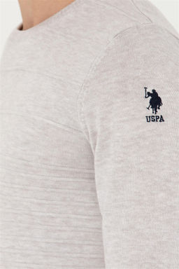 U. S. Polo Assn / Мужской свитер из каменного меланжа - U.s. polo assn фото 14