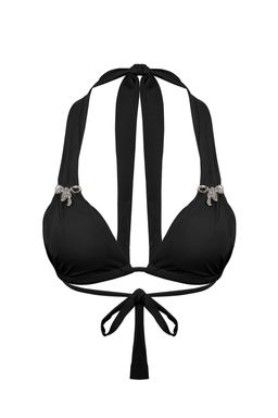 Trendyolmilla Siyah Ucgen Fiyonk Aksesuarl? Pretty Bikini Ustu TBESS25BU00037 фото 6