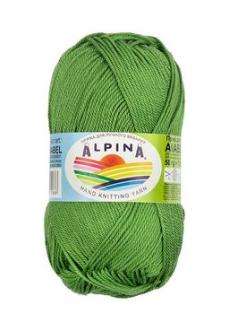 Пряжа ALPINA ANABEL 100% мерсеризованный хлопок 10 шт. х 50 г 120 м  6 м