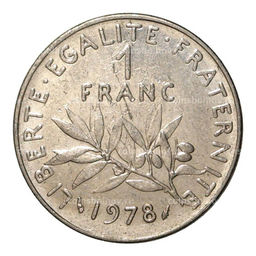 Монета 1 франк 1978 года Франция