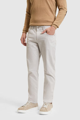 Erkek Slim Fit A__k Gri Kanvas Pantolon