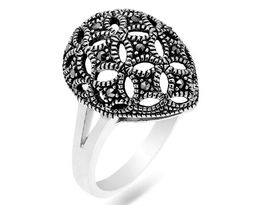 Кольцо из серебра марказит, SL-AGA1621