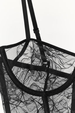 UNDERWIRED LACE CORSET - Zara фото 8