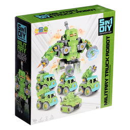 Конструктор винтовой Робот военный, 5 в 1 - Simaland фото 22