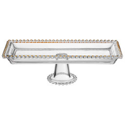 БЛЮДО СЕРВИРОВОЧНОЕ GOLDEN CHARM НА НОЖКЕ, 30*13*9,5 СМ