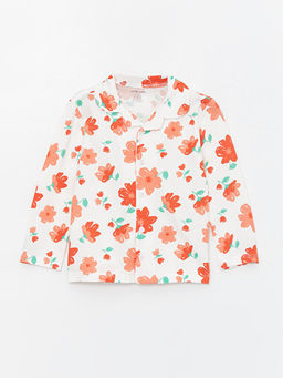 Polo Yaka Uzun Kollu Desenli K?z Bebek Pijama Tak?m? - Waikiki фото 2