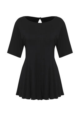 Plaj Giyim Siyah Orme Mini Tulum TBESS25TU00001