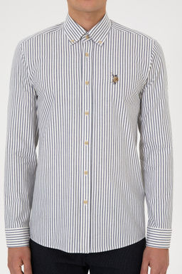 Erkek Beyaz Uzun Kollu G_mlek - U.s. polo assn фото 6