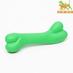 Игрушка жевательная Косточка классическая, TPR, 12,3 см, зелёная