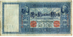 Банкнота 100 марок 1910 года Германия