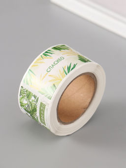 Цена за 2 шт. Наклейка бумага Веточки и листья, 3?5 см, 200 шт. в рулоне