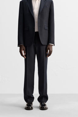 REGULAR FIT WOOL TROUSERS - Zara фото 2