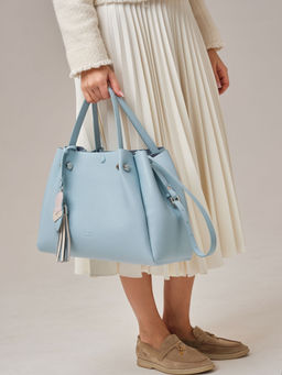 Кожаная сумка Vasilisa DBR 31210 светло-голубой  фото 4