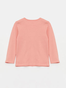 Bisiklet Yaka Uzun Kollu Bambi Bask?l? K?z Bebek Pijama Tak?m?