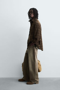 CHECK CORDUROY SHIRT - Zara фото 4