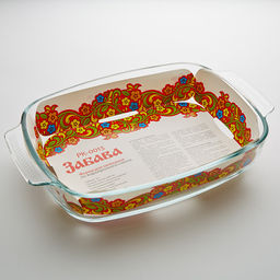 РК-0013 Прямоугольная форма для запекания изогнутая 3,0л Забава - Delta фото 3