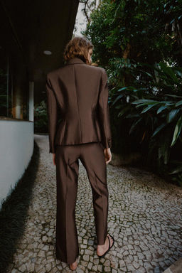 SLIM SATIN TROUSERS - Zara фото 4