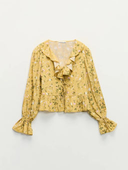 Блуза из вискозы с воланами / Zarina